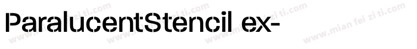 ParalucentStencil ex字体转换
